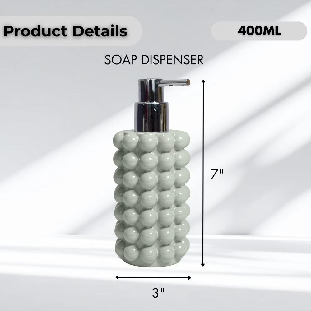 Better Trends Nova Bathroom Accessories 100% Resin Impeccably Crafted Soap Dispenser with Rust-Proof Pump for Bathroom & Kitchen Countertops - Image 9