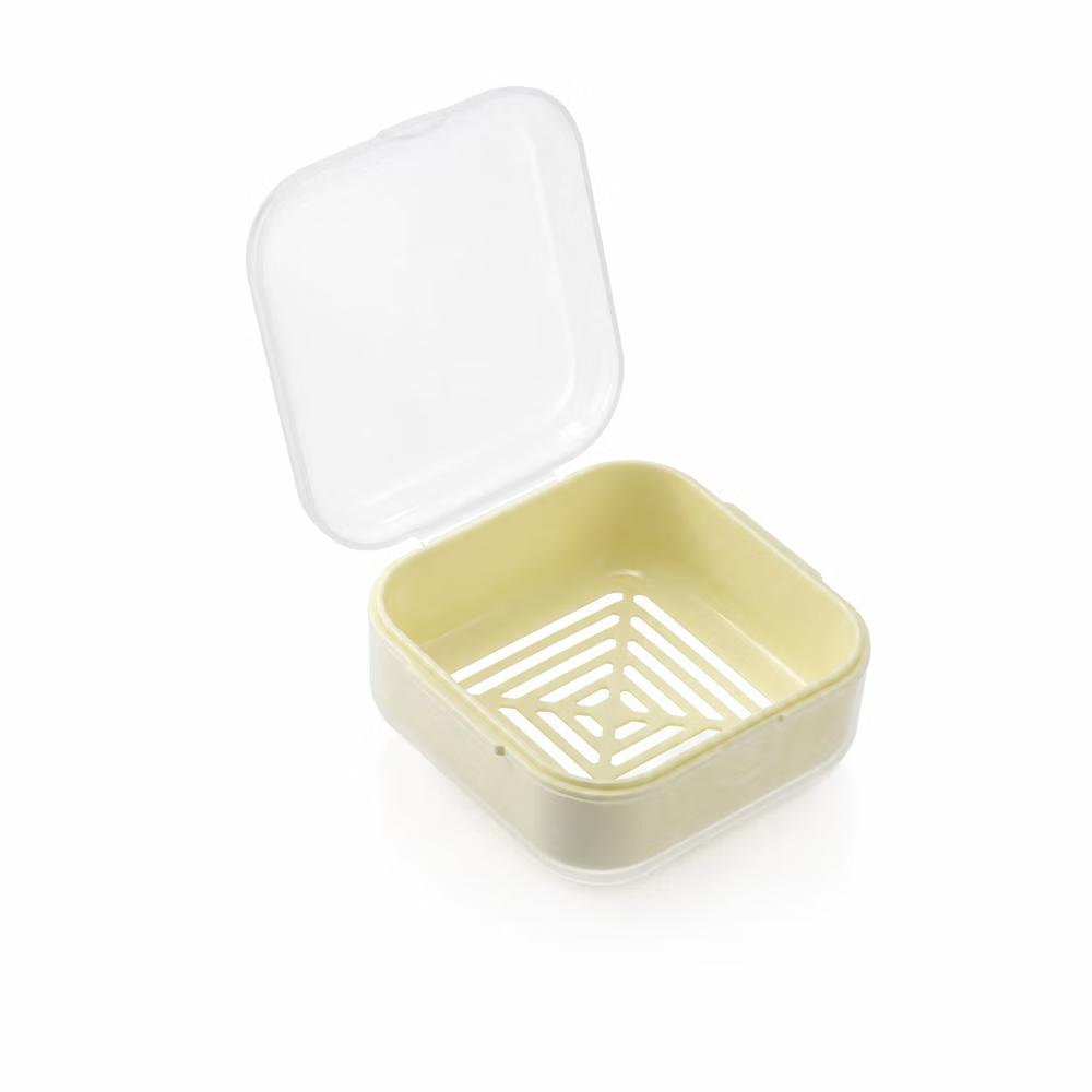 Square Double-layer Drain Soap Dish 1 Pc