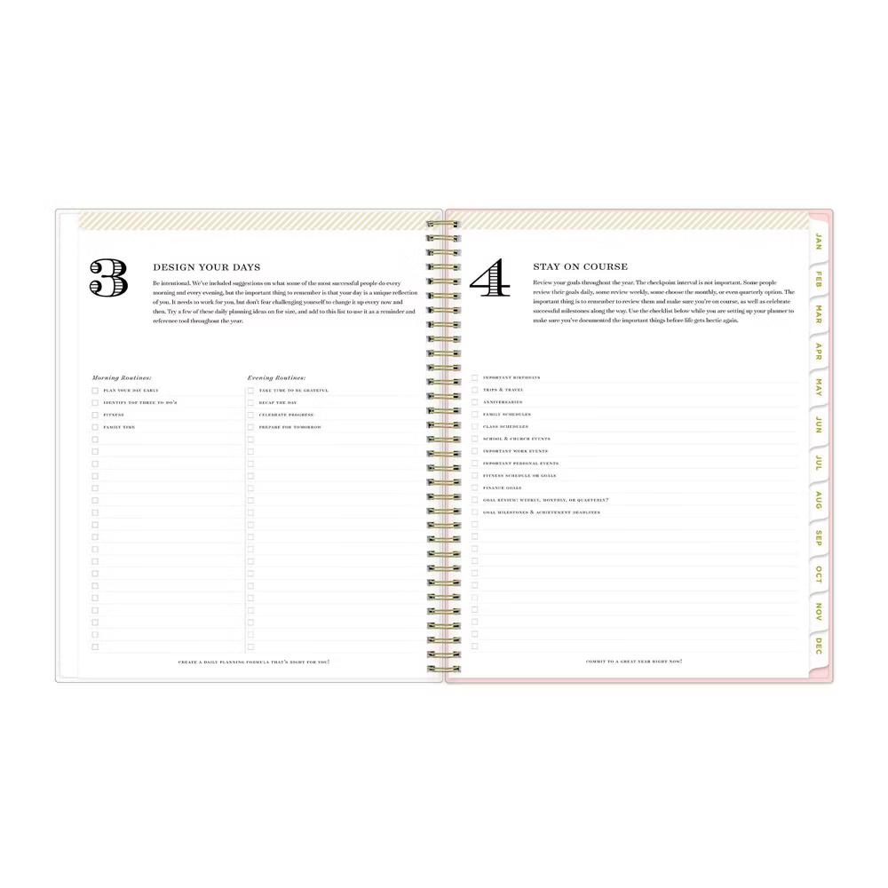Blue Sky Day Designer 2026 Weekly/Monthly Planner 8.5"x11" Rose Pink Floral - Image 3