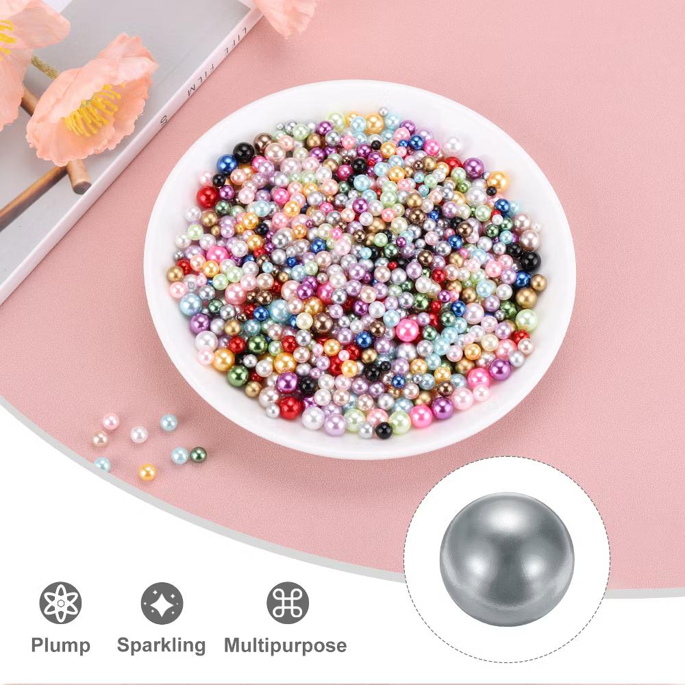 No Hole ABS Round Faux Pearl for Vase Fillers DIY Home Decoration 800 Pcs - Image 71