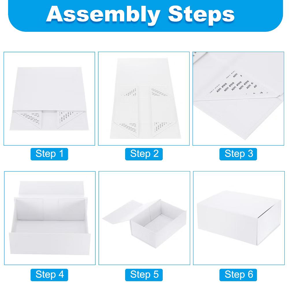 Easy to Assemble Durable Cardboard Gift Box with Lid - Image 22