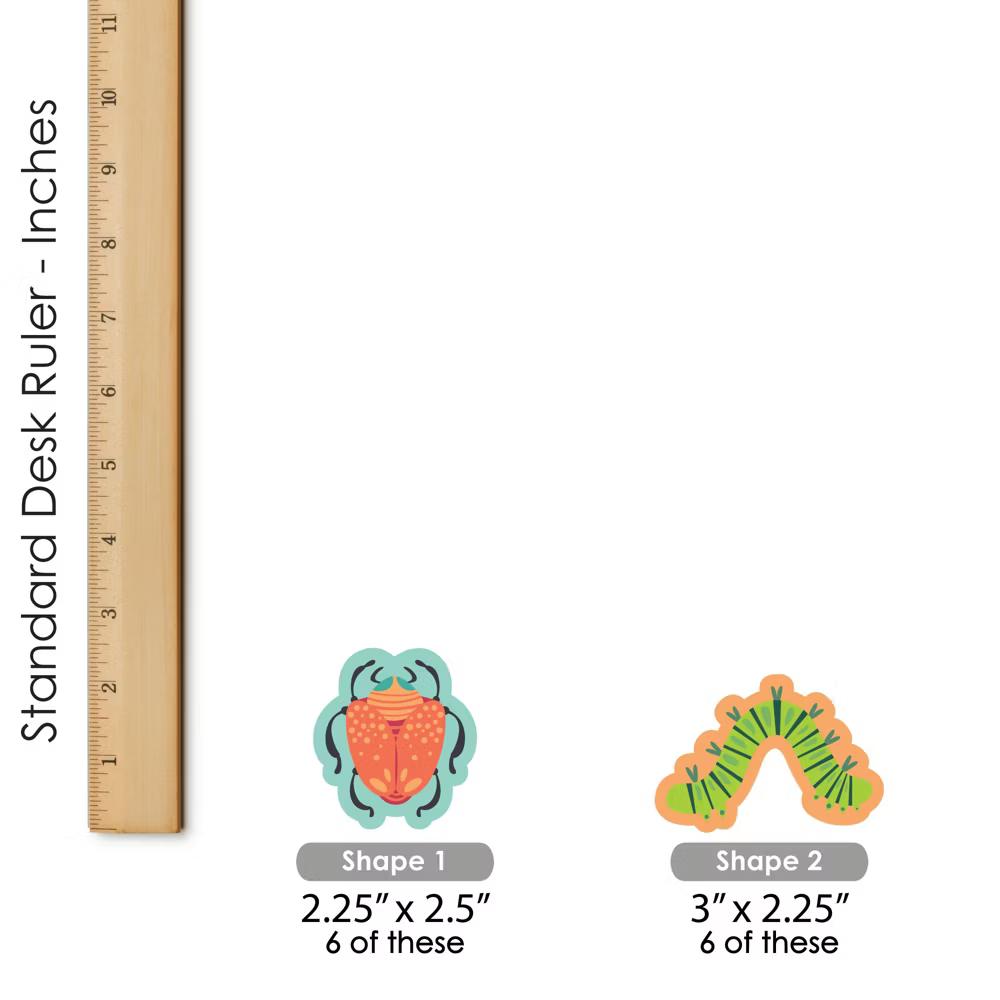 Buggin' Out - Dessert Cupcake Toppers - Bugs Birthday Party Clear Treat Picks - Set of 24 - Image 6