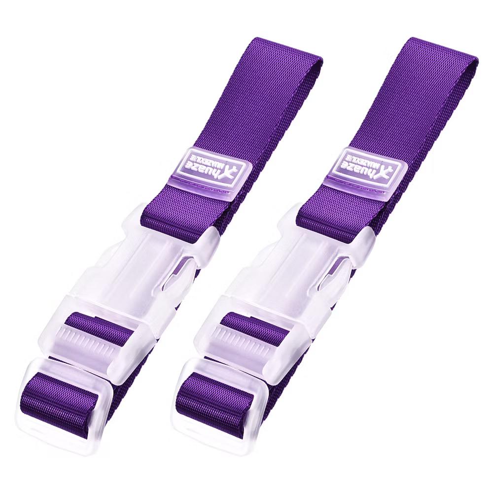Travel Luggage Adjustable Buckles Belt Utility Strap 2 Pcs