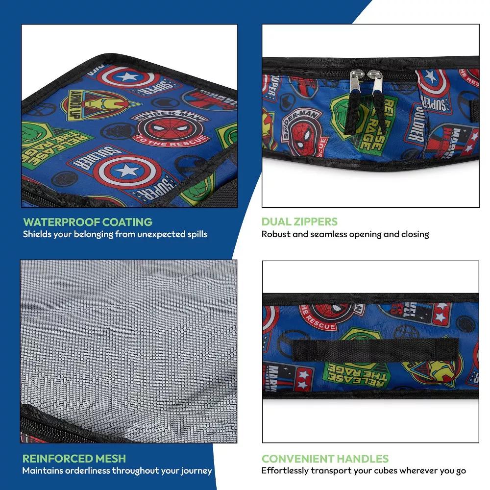 Comics Packing Cube Set - Spiderman, Ironman, Captain America, Hulk - 5 Piece Packing Cube Travel Essential - Luggage Organizer Set - Image 5