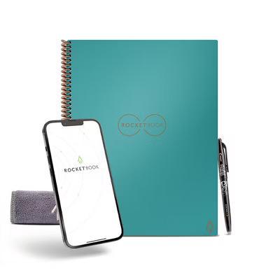 Rocketbook Core Reusable Smart Notebook, Letter 8.5" 11", 32 Pages, Lined Pages, Teal, App-Connected Erasable Spiral Notebook with Pen & Cloth - Image 5
