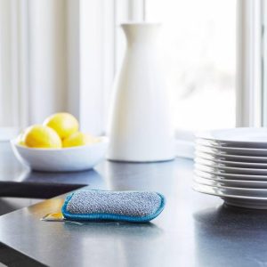 E-Cloth Washing Up Cleaning Cloth Pads Blue - 4pk: Microfiber, Cleaning Tools, Metal, Ceramic, Glass
