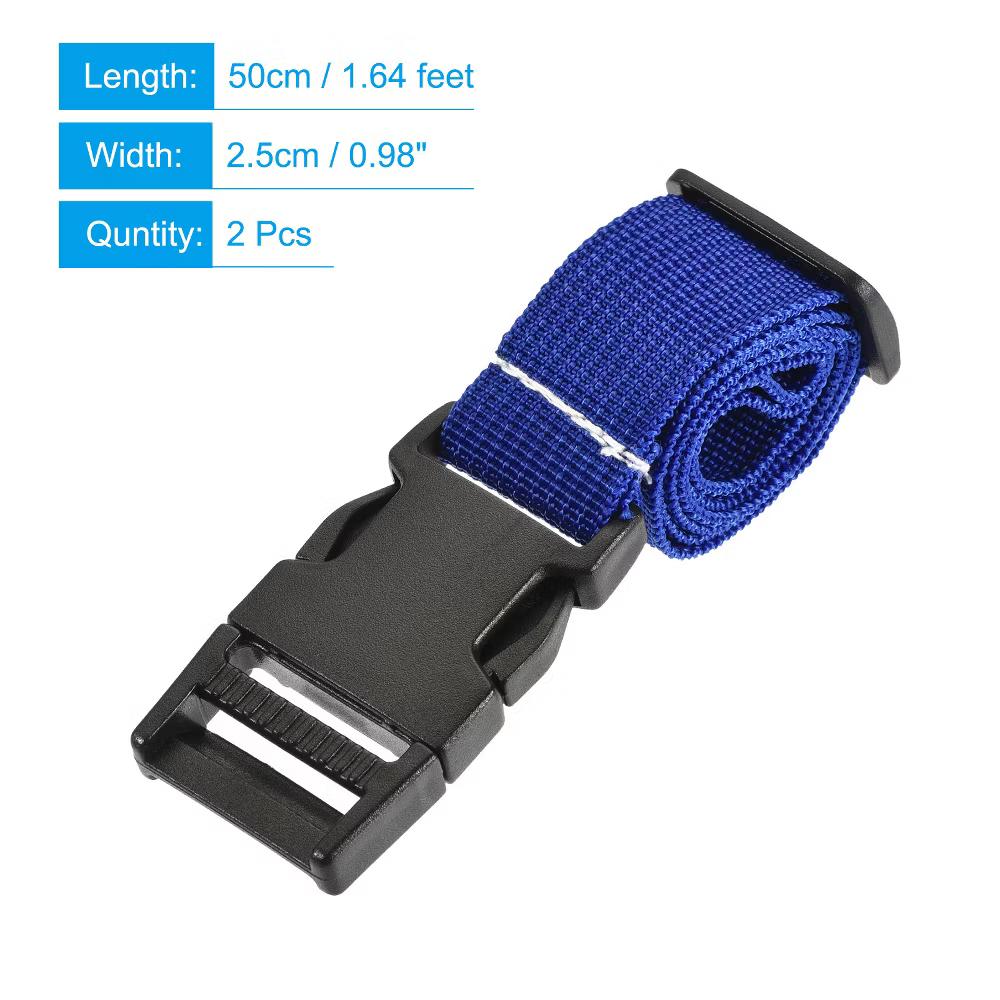 Travel Packing Adjustable Utility Strap with Buckle 2 Pcs - Image 3