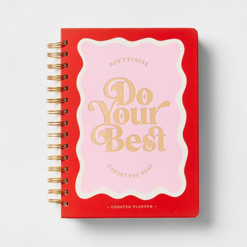 Twin Wire 6"x8" Planner with Elastic Closure Bright - Image 3