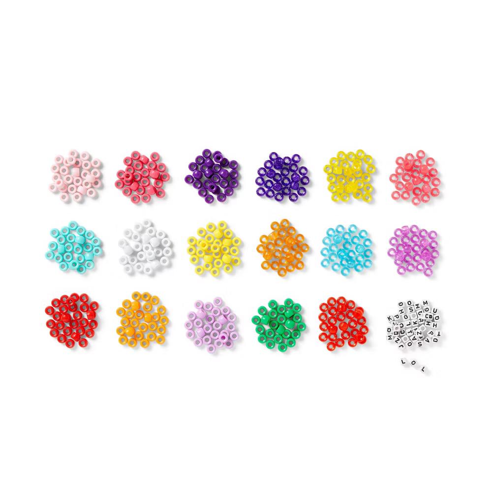 2750ct Pony Bead Set - Multicolor Craft Embellishments, Plastic Beads for Kids 6 - Image 2