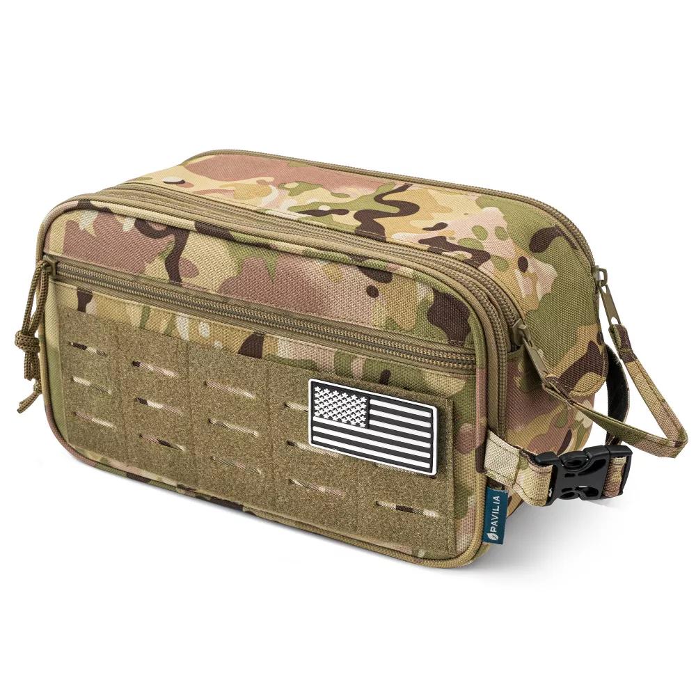 Tactical Toiletry Bag for Men, Hygiene Travel Bag, Military Dopp Kit, Water Resistant Molle Pouch, Shaving Grooming Organizer Case - Image 18