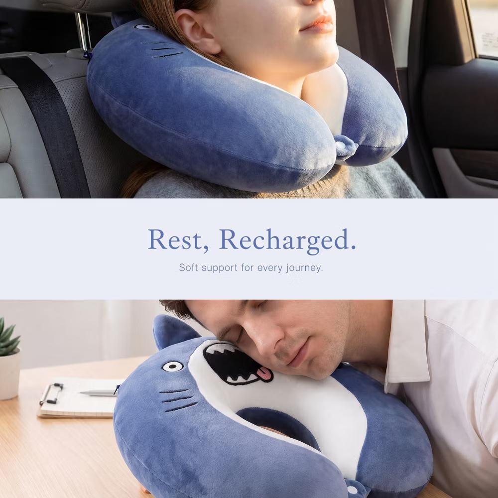 U-Shape Memory Foam Portable Traveling Travel Neck Pillows 12x12in 1 Pc - Image 5
