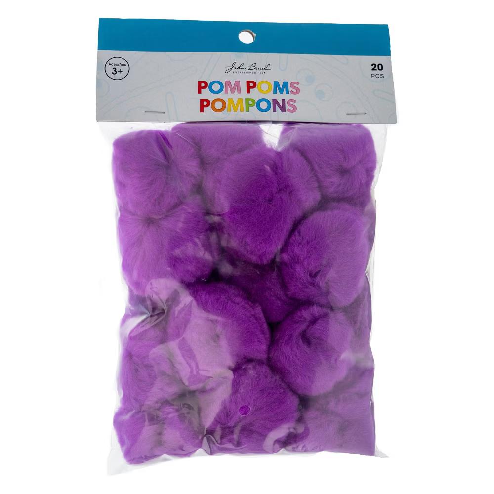 20ct Jumbo Pom Poms for DIY Arts and Crafts, Large Acrylic Poms Craft Embellishments (2 inch) - Image 15