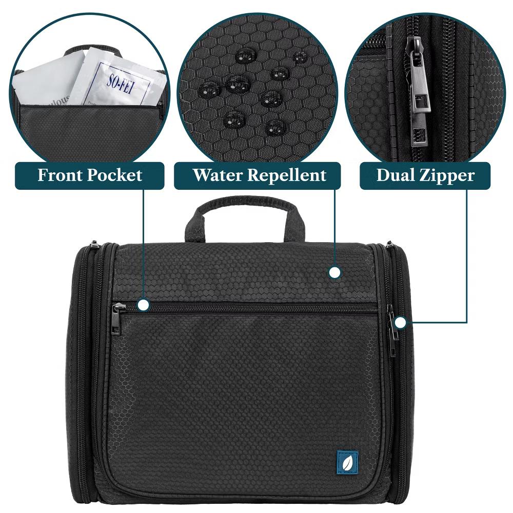 Large Hanging Toiletry Bag, Travel Women Men Cosmetic Organizer, Water Resistant Makeup Accessories Essentials Kit - Image 4