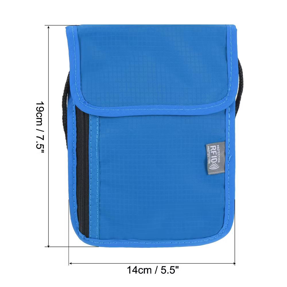 Waterproof Passport Holder Neck Wallet for Women Men - Image 21