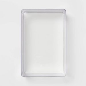 9"x6"x3.25" Large Plastic Bathroom Tray Clear - Organizer, Stackable Storage, Hand Washable