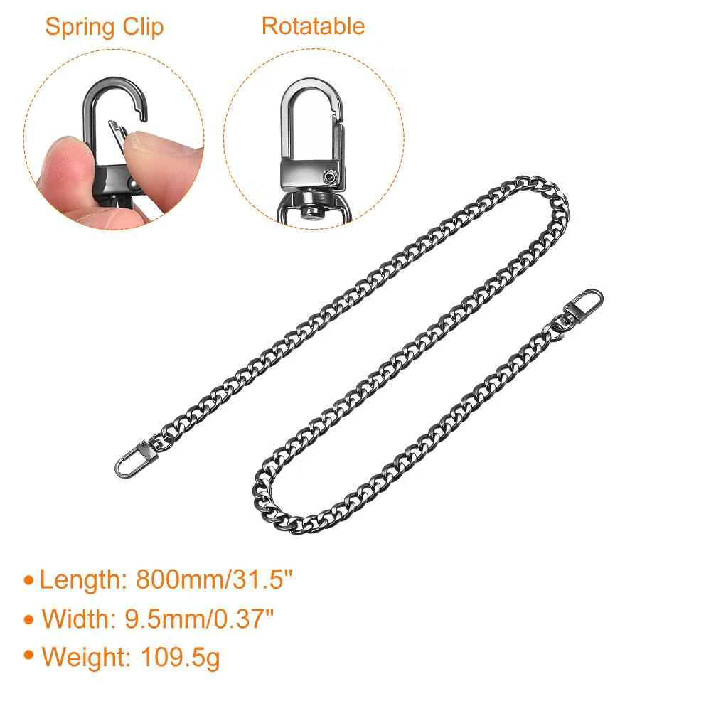 Shoulder Bag Handbag DIY Accessories Iron Flat Purse Chain Strap - Image 18