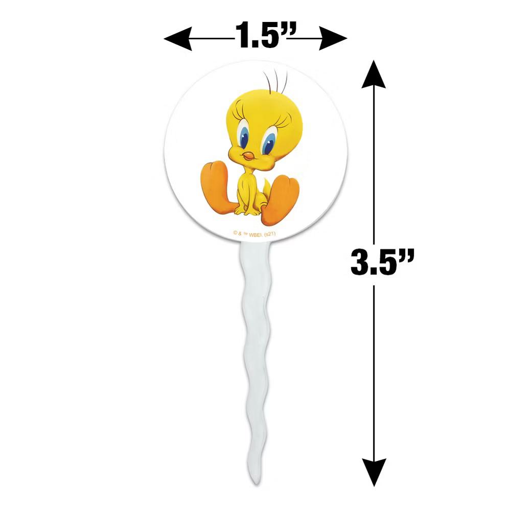 Looney Tunes Cute Tweety Cupcake Picks Toppers Decoration Set of 6 - Image 4