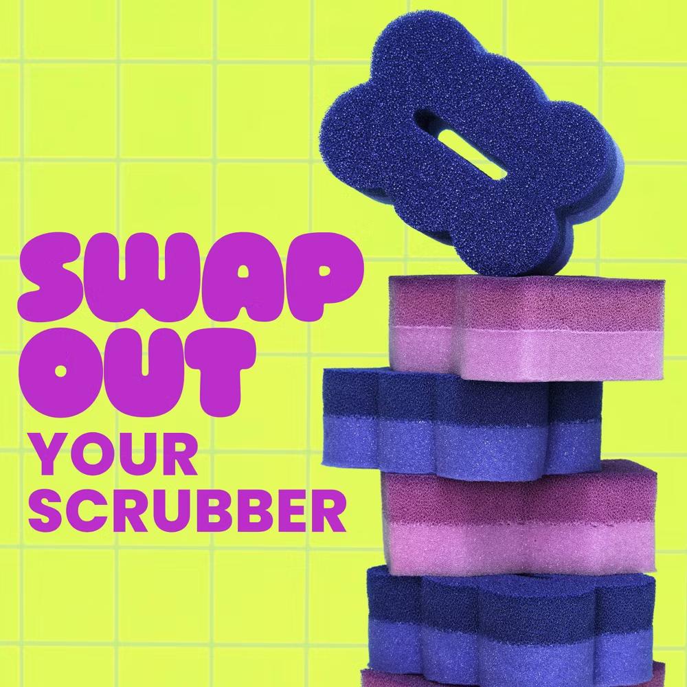 Brite by Scrub & Wipe Dish Sponge with Drain Dry Stand: Foam Material, Cleaning Tools and Accessories - Image 7