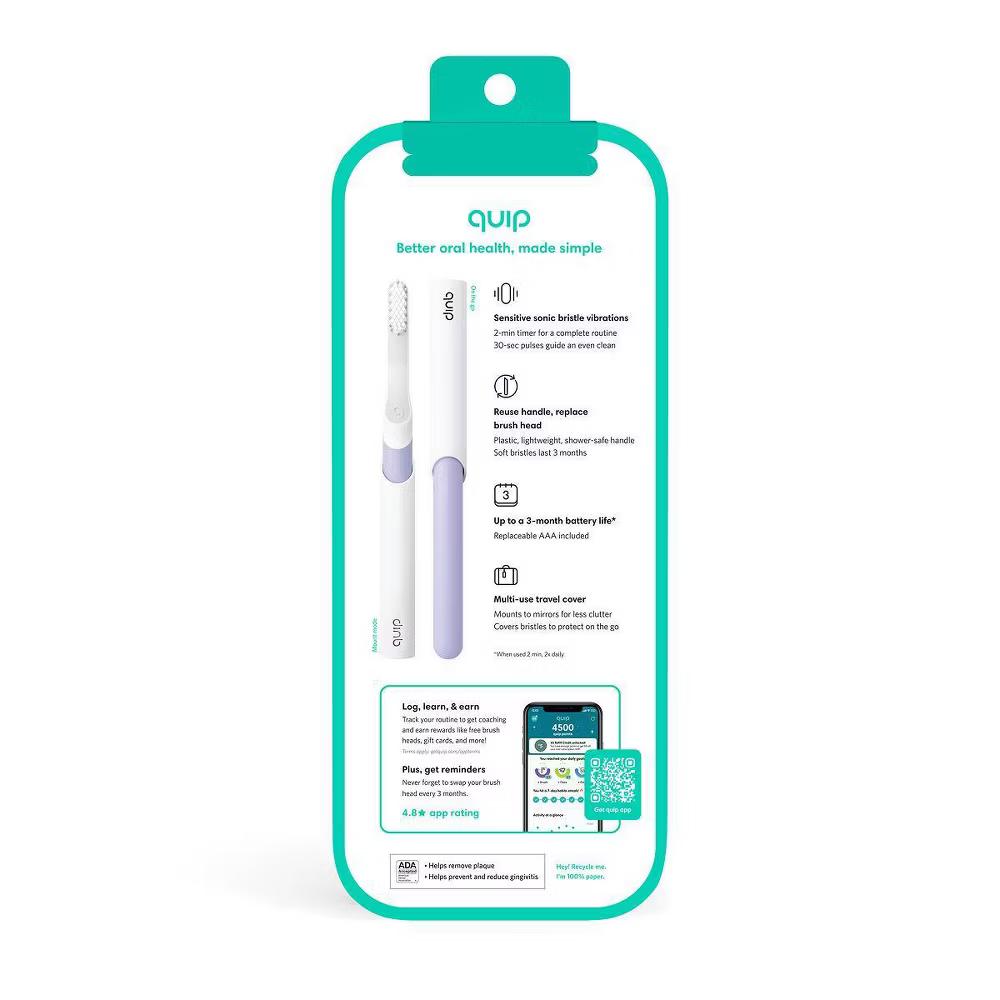 quip Electric Toothbrush with Timer and Travel Cap - Image 18