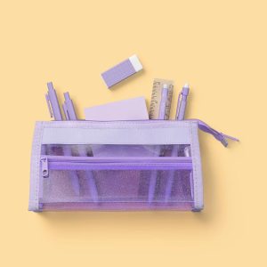 Teacher Giftable Pouch with Supplies Lavender