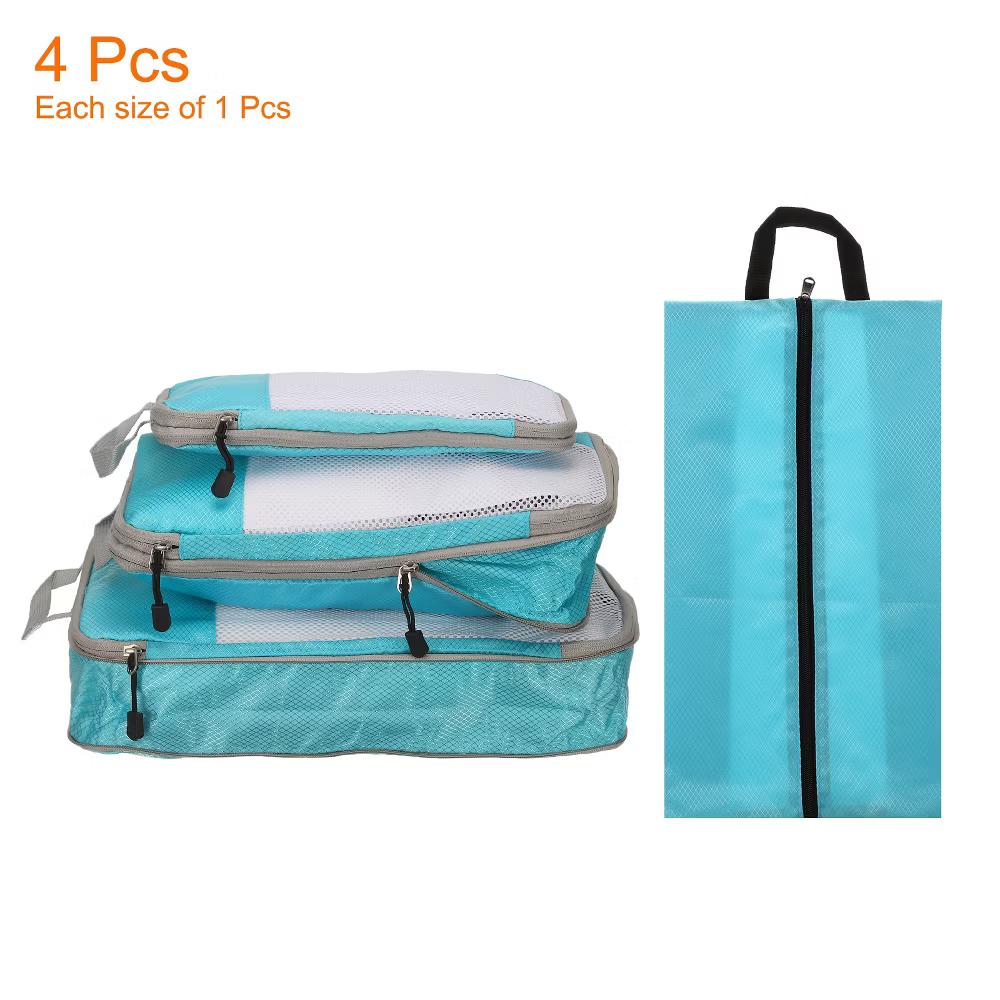 Suitcases Compression Packing Cube Waterproof Travel Luggage Organizers Bag 3 Pcs - Image 16