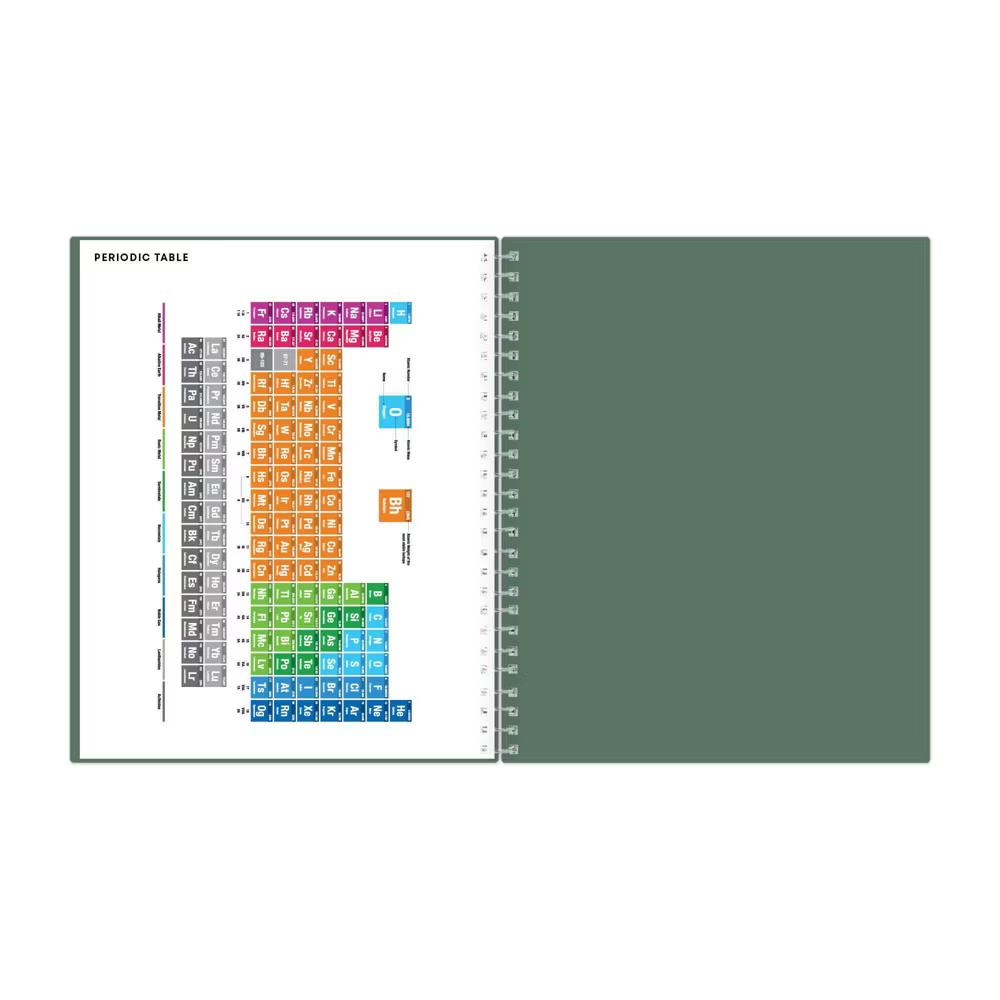 Blue Sky 8"x10" Student Planner AY 2026-2027 Weekly/Monthly Spiral Non-Tabbed Fern Green - Image 3