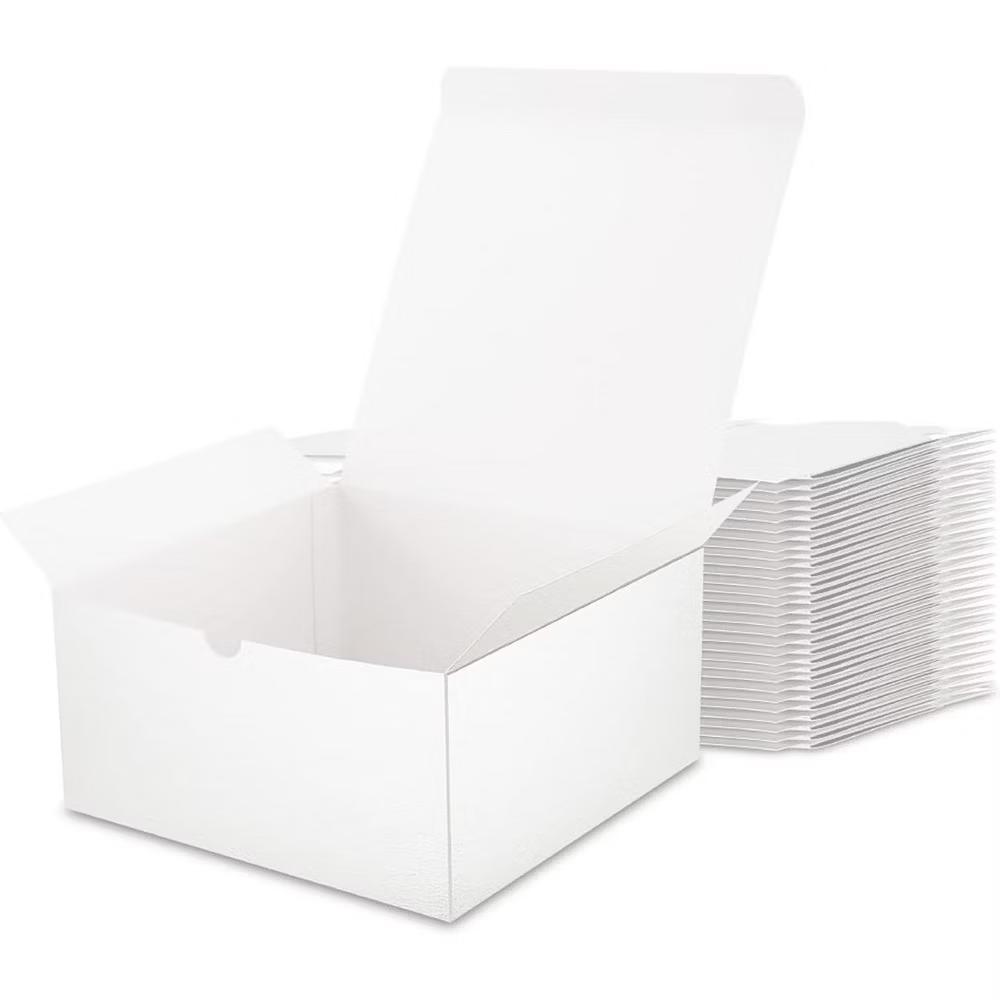 10 Pack White Gift Boxes with Lids 9.5x6.5x4 Inches Paperboard for All Occasion Bridesmaid Proposal Mug Packaging Bulk - Image 7