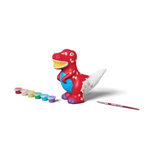 Paint-Your-Own Ceramic Dinosaur Craft Kit - DIY Art Kit with Paint & Brush, Ages 8