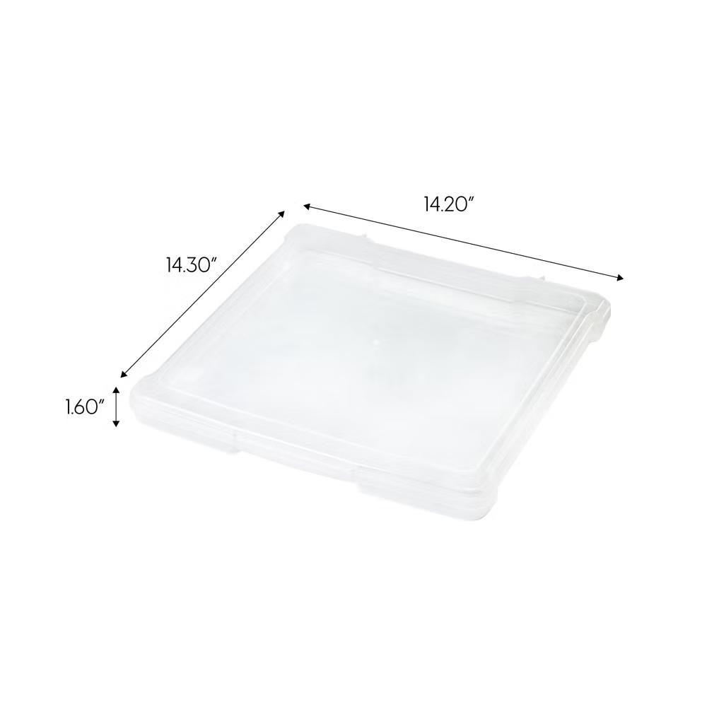USA Paper Thick Portable Plastic Scrapbook Storage Snap Tight Cases - Image 5