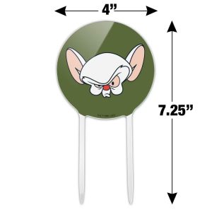 Pinky and the Brain The Brain Head Acrylic Cake Topper