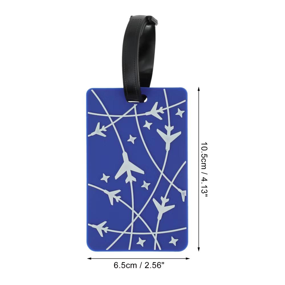 Airplane Lines Pattern Luggage Tag 1 Pc - Image 2