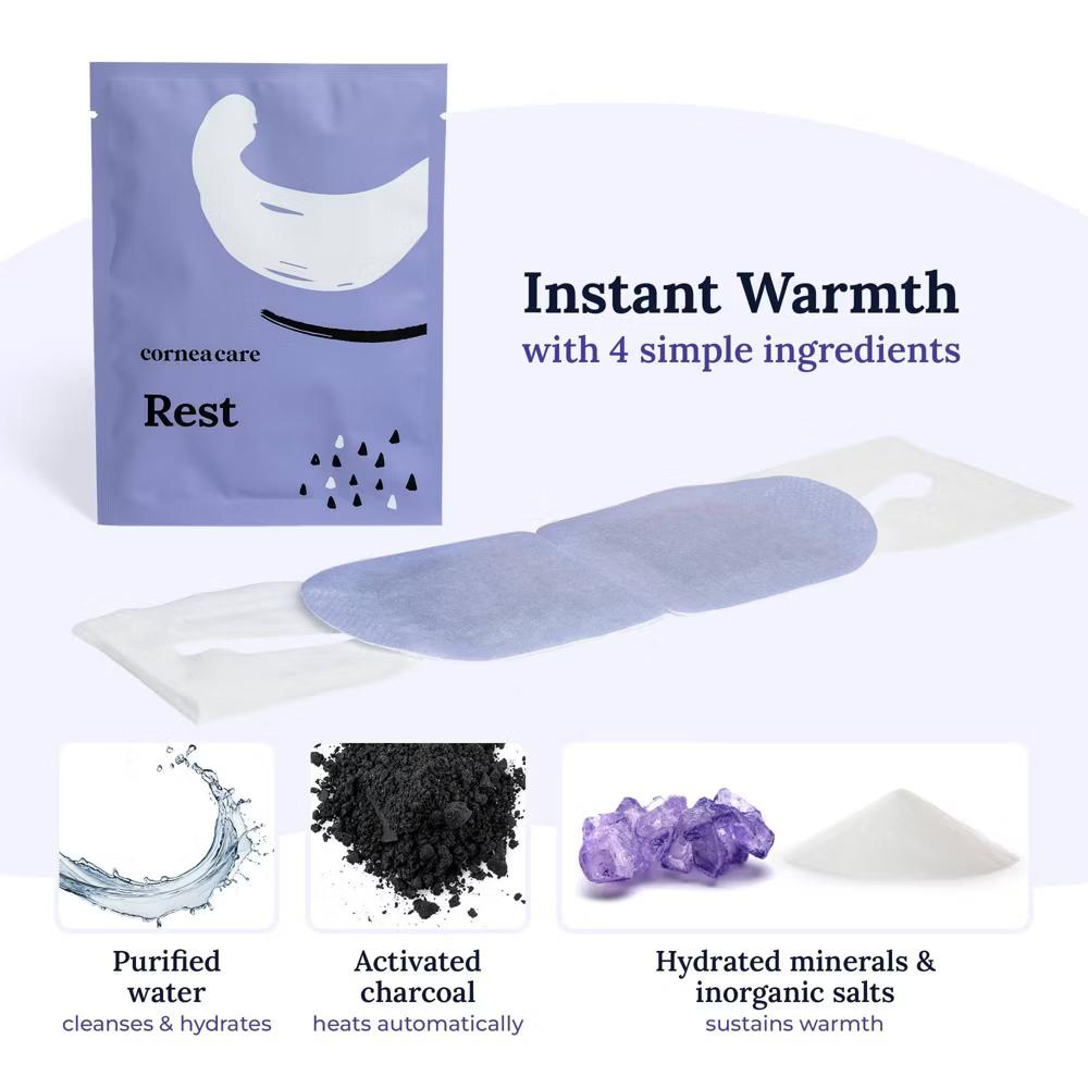 CorneaCare Rest Self-Heating Eye Masks for Dry Eye Relief - Warm Compress, Preservative & Fragrance Free - 15ct - Image 3