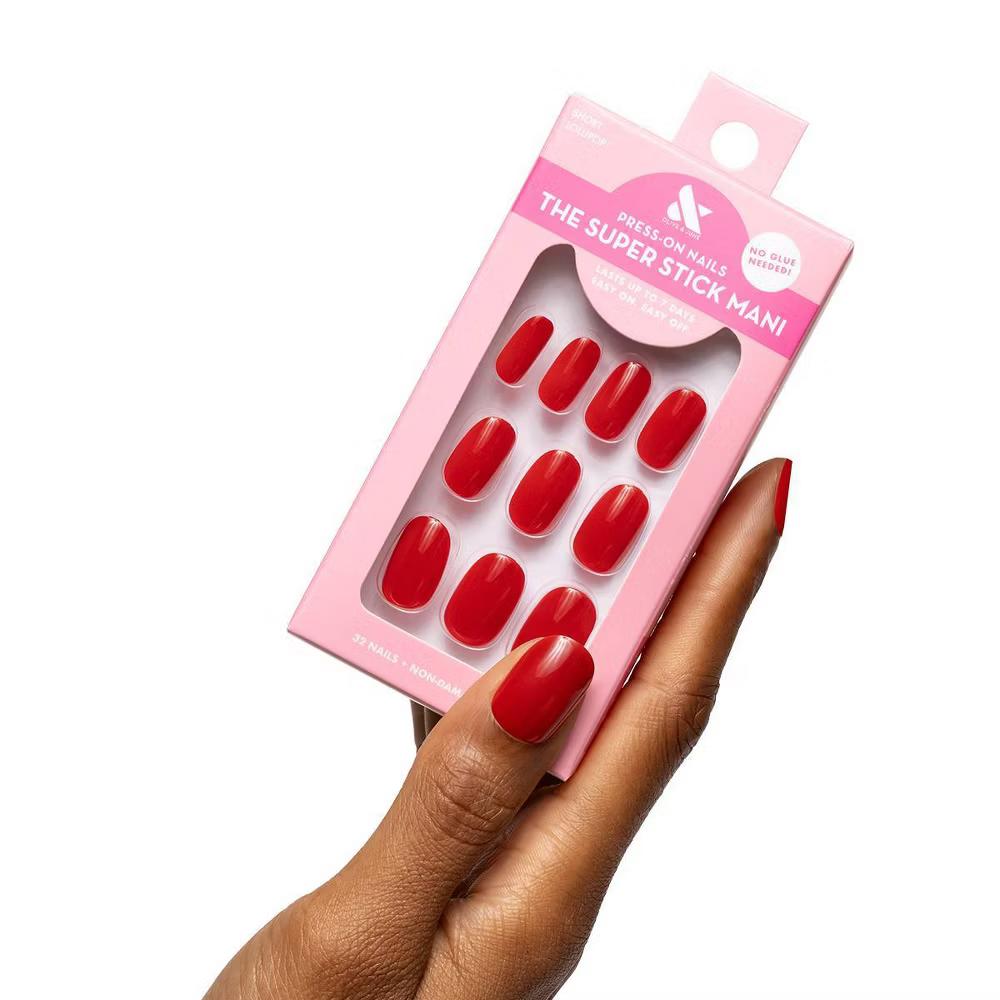Olive & June Press-On Fake Nails - Round Short - Lollipop - 32ct - Image 3
