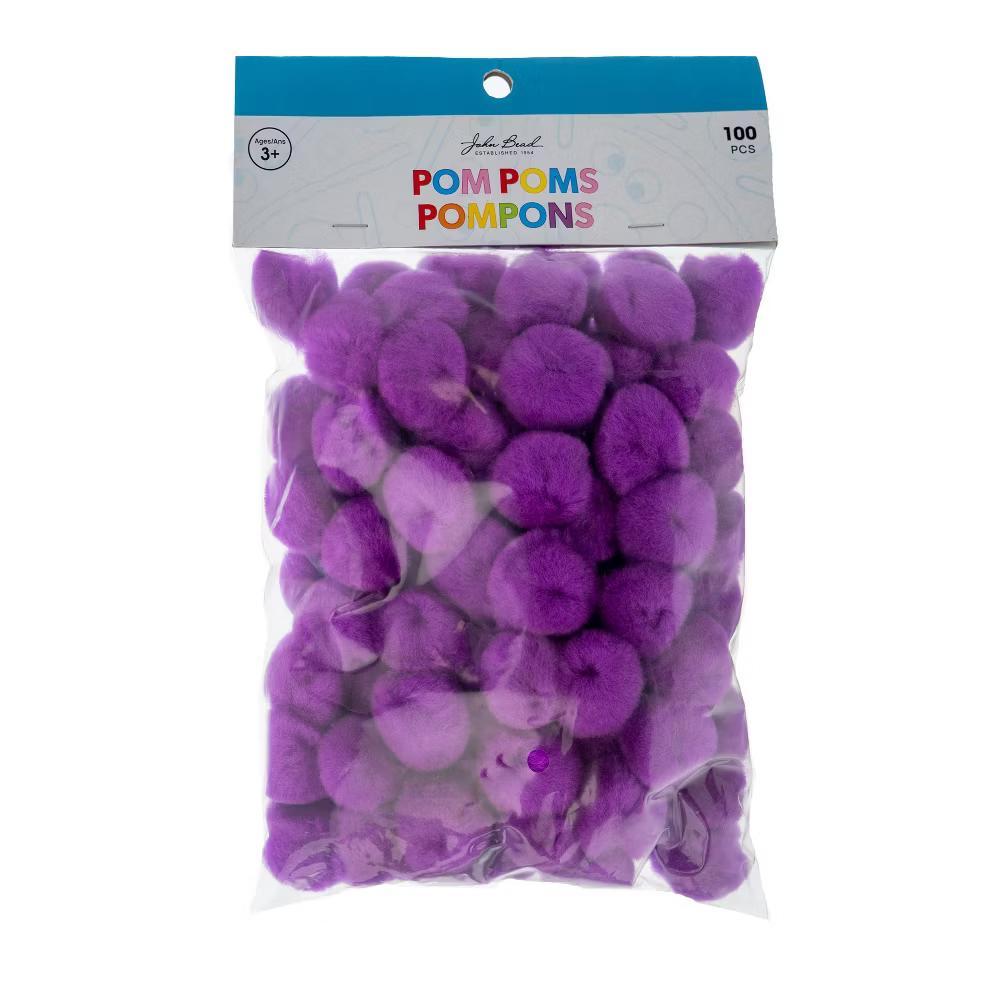 100ct Mini Pom Poms for DIY Arts and Crafts, Tiny Acrylic Poms Craft Embellishments (1 inch) - Image 26