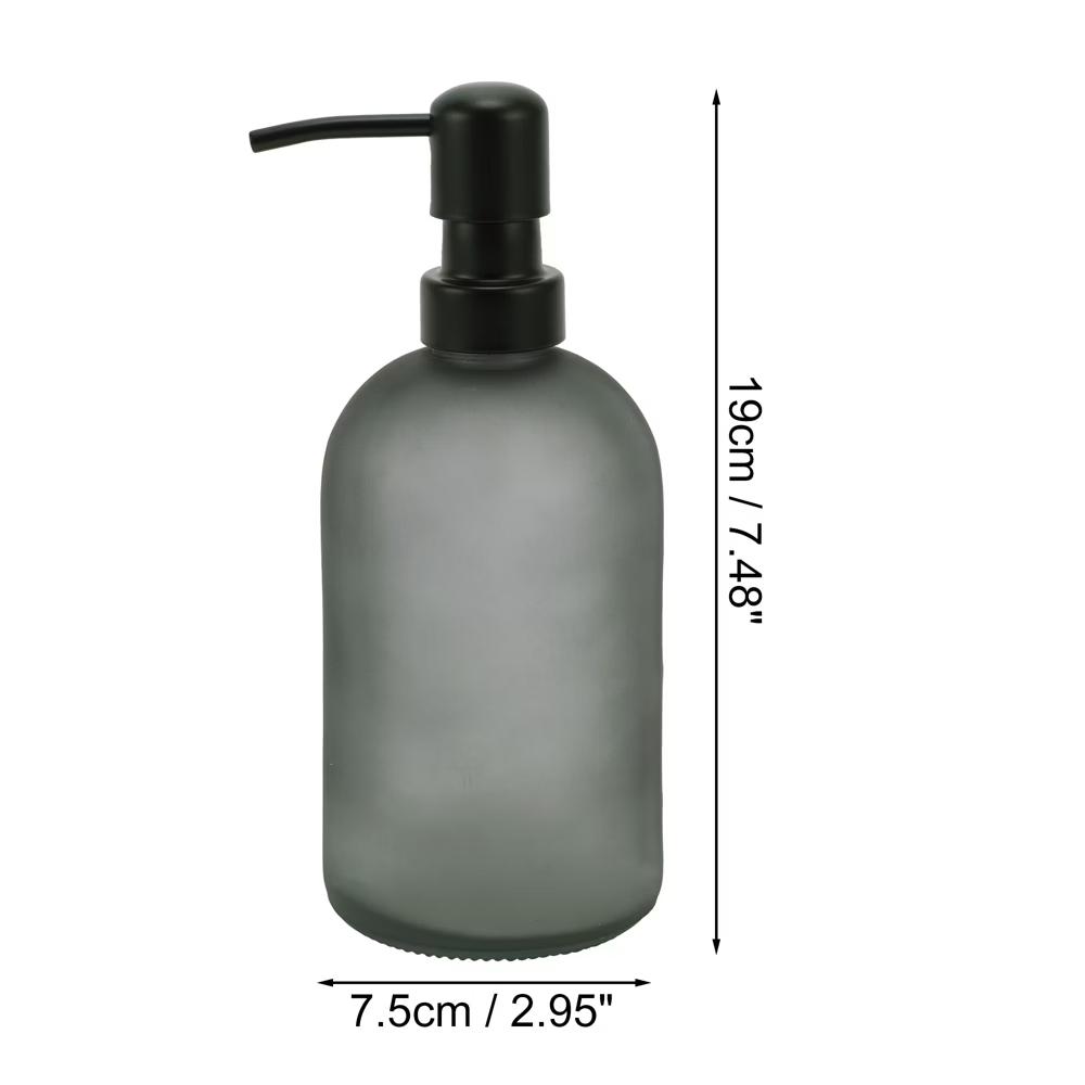 Simple Cylindrical Soap Pump Dispenser for Kitchen 400ml 1 Pc - Image 4