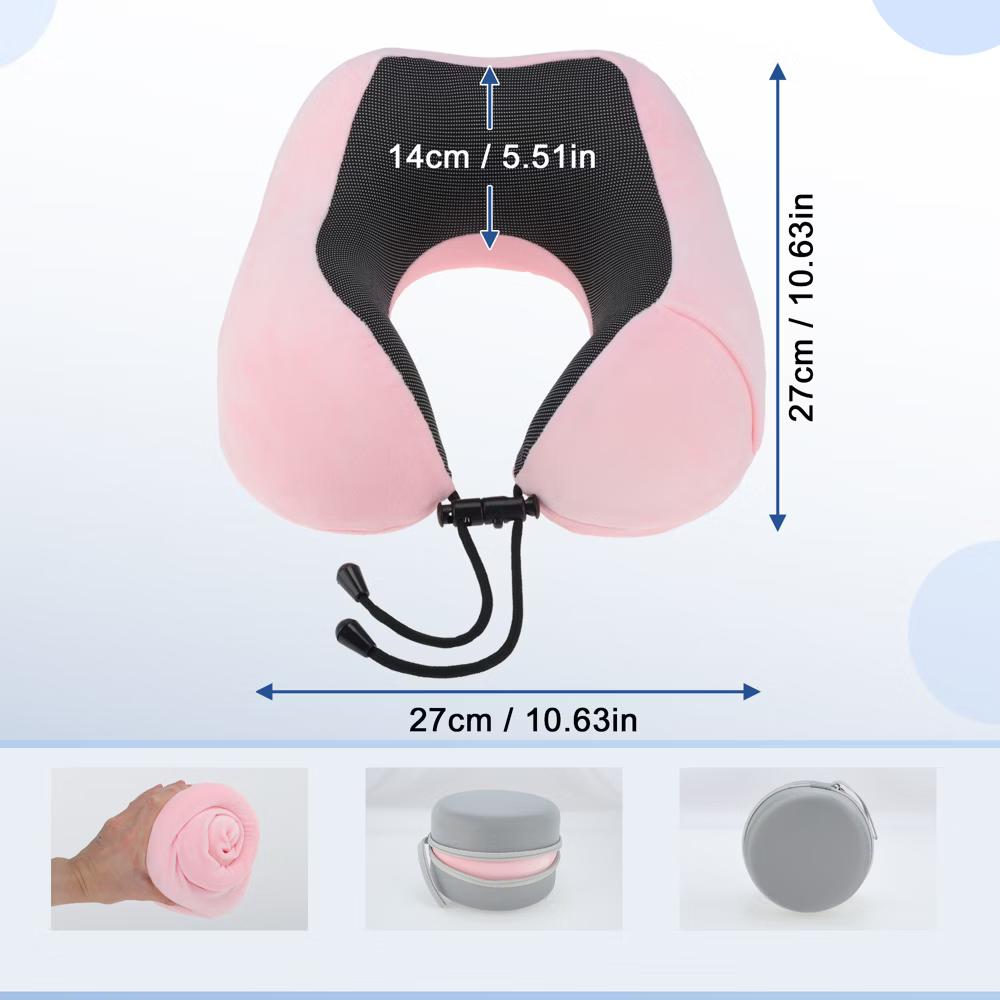 Neck Pillow for Airplane Travel 10.63 * 9.06 * 5.51 inches 1 Set - Image 7