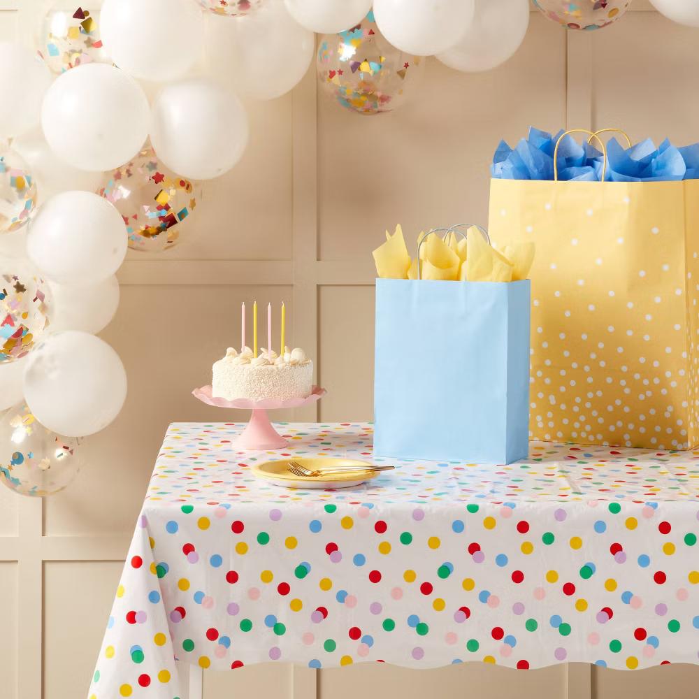 Happy Collection Confetti Dot Rectangular Table Cover - Image 2