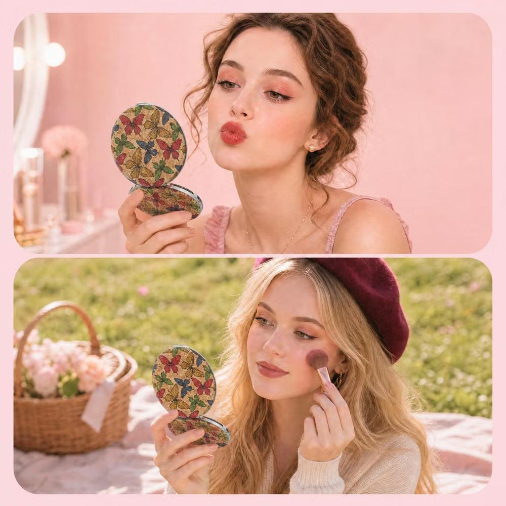 Folding Magnetic Double-Sided Round Makeup Mirror 1 Pc - Image 22