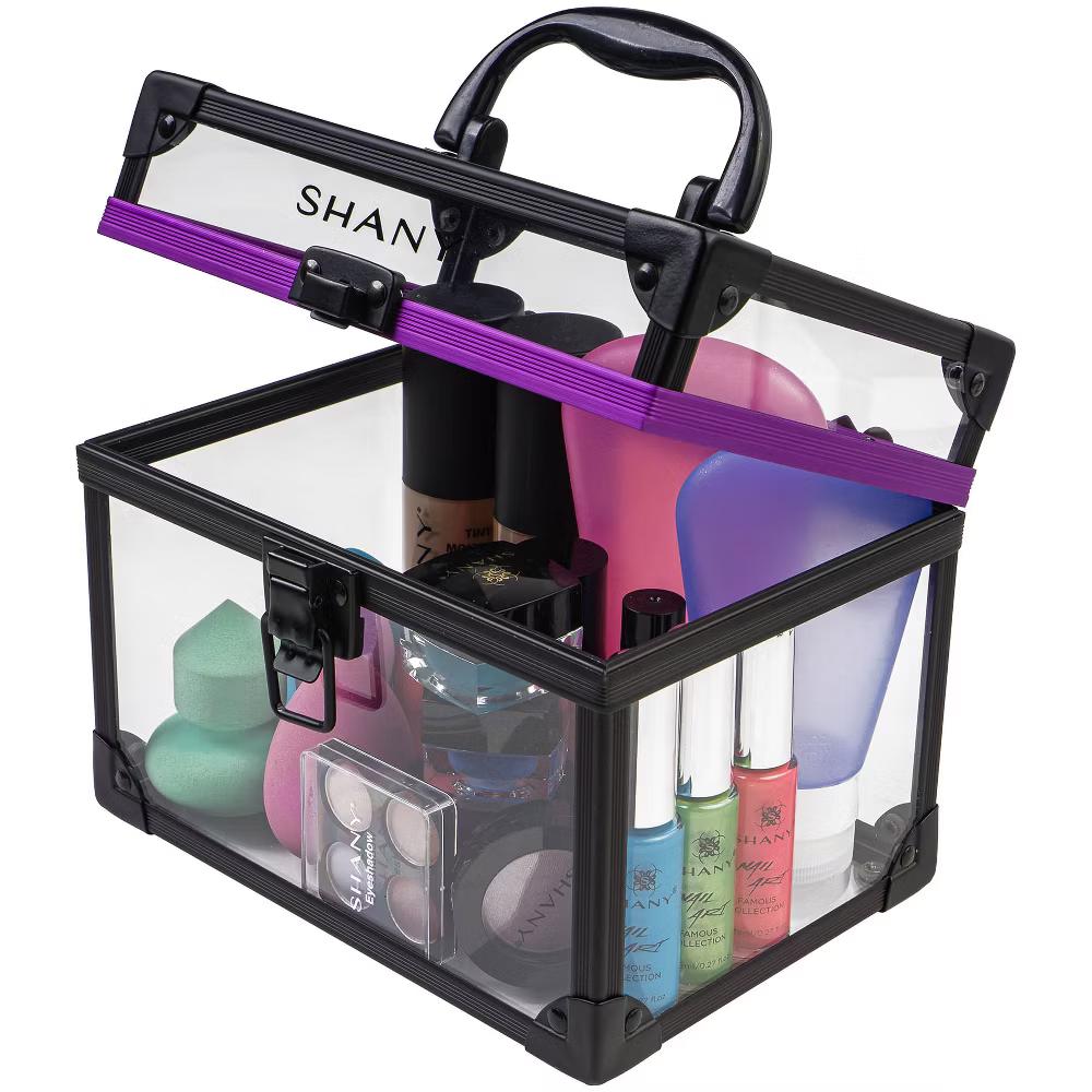 SHANY Clear Cosmetics and Toiletry Train Case - Image 8