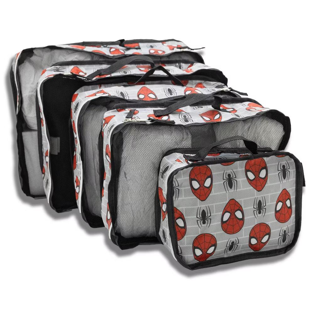 Spiderman 5pk Packing Cube - Black/Red - Image 4