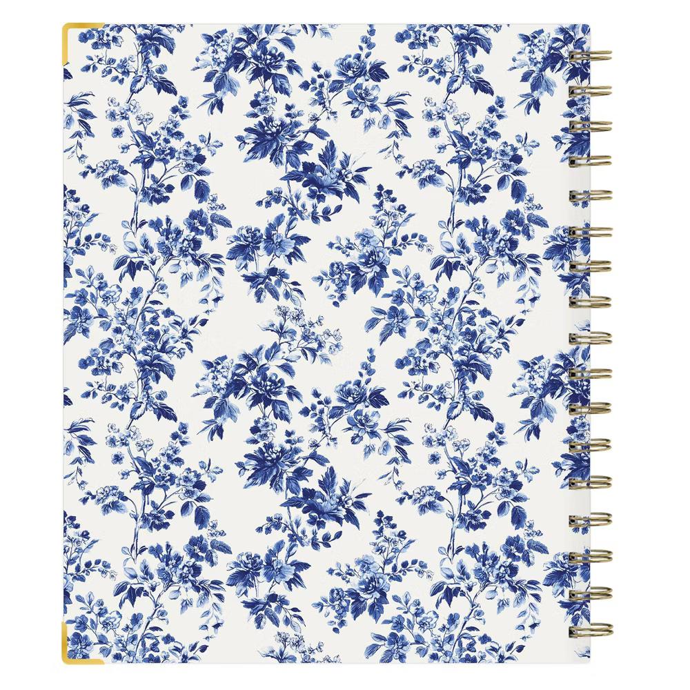 Day Designer 7"x9" 2026-2027 Planner Fleurie Blue Matte Laminated Weekly/Monthly Safety Wirebound - Image 7