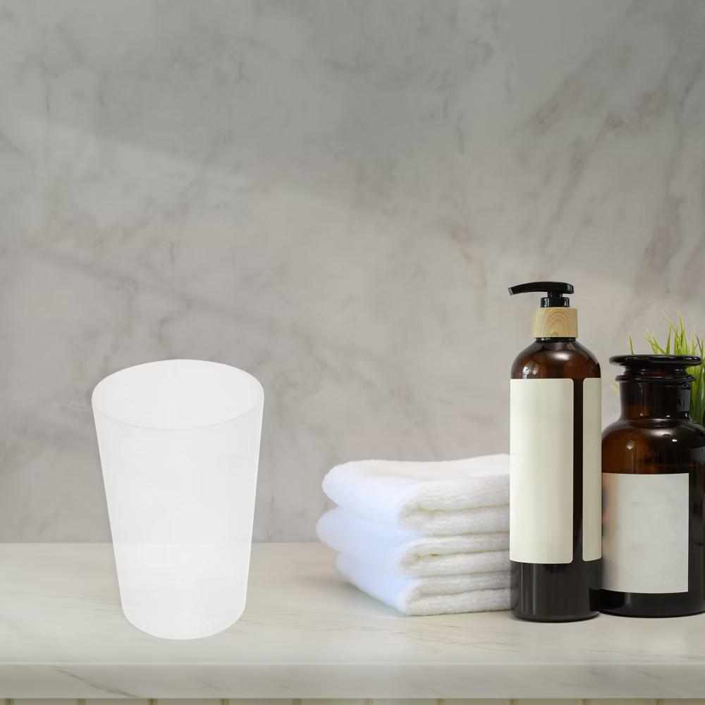 Bathroom Toothbrush Tumblers PP Cup for Bathroom 4.92''x3.03'' 2pcs - Image 9