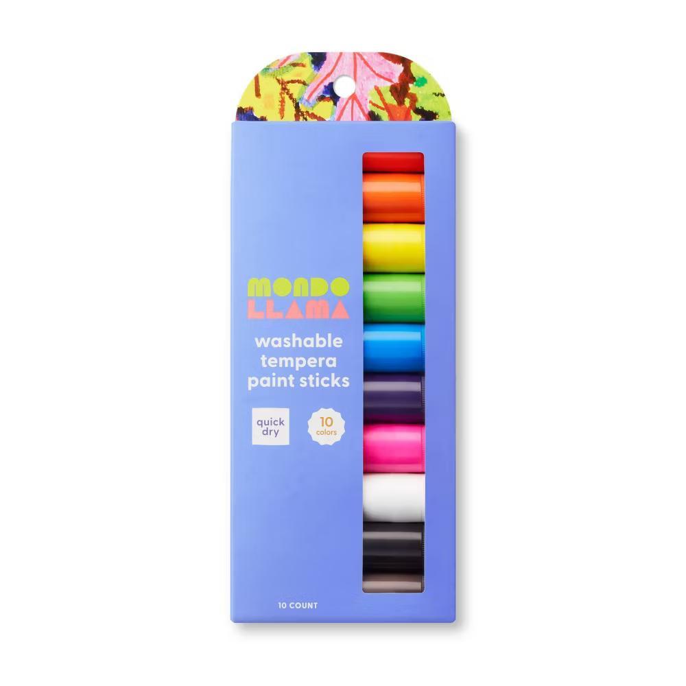 10ct Washable Tempera Paint Sticks - Low-Odor, Water-Based, Craft Paint for Kids, Multicolor, Ages 6 - Image 5