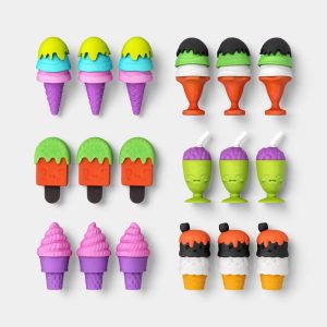 18ct 3D Food Erasers Party Favor