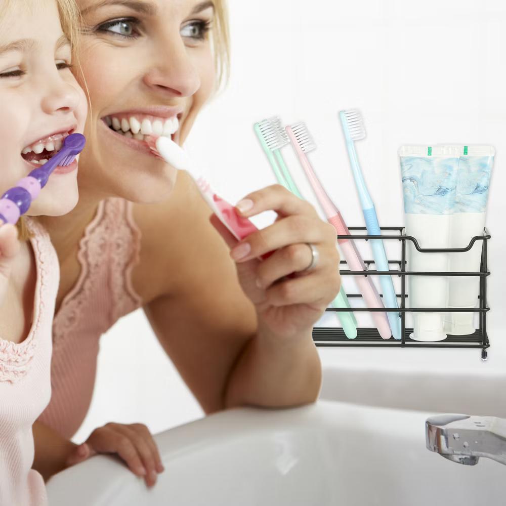 6 Slots 304 Stainless Steel Toothbrush Toothpaste Holder 1 Pc - Image 5
