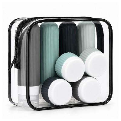 Garnen 8PC Travel Bottles for Toiletries with TSA Travel Size Toiletry Bag, Silicone Travel Containers Refillable Liquid Shampoo & Conditioners Bottle - Image 2
