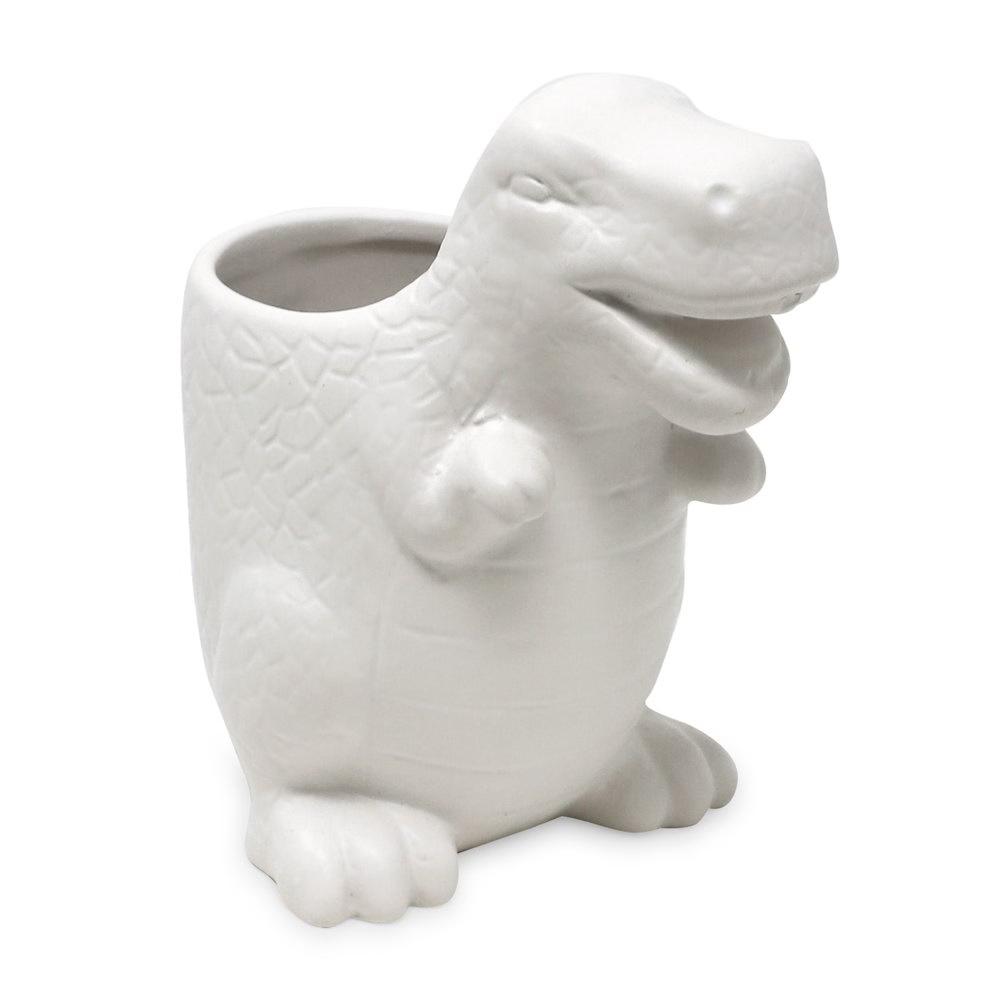 Isaac Jacobs Dinosaur Ceramic Cup, Toothbrush Holder - Multi-Purpose Organizer for Toiletries, Bathroom, Kitchen, and Crafts - Image 19