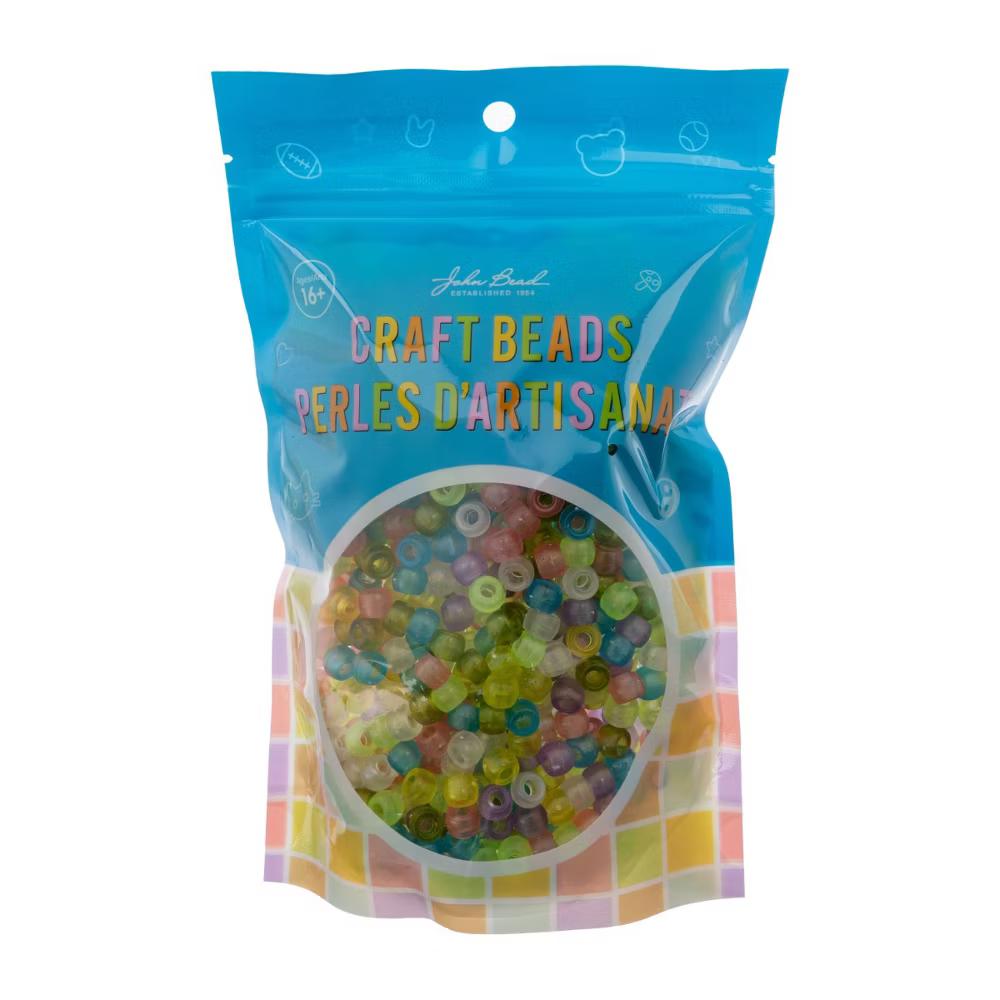 1000pcs 9mm Assorted Plastic Barrel Pony Beads for Jewelry Making Bracelets Necklaces DIY, Kandi Beads Bulk Crafting Beads - Image 24