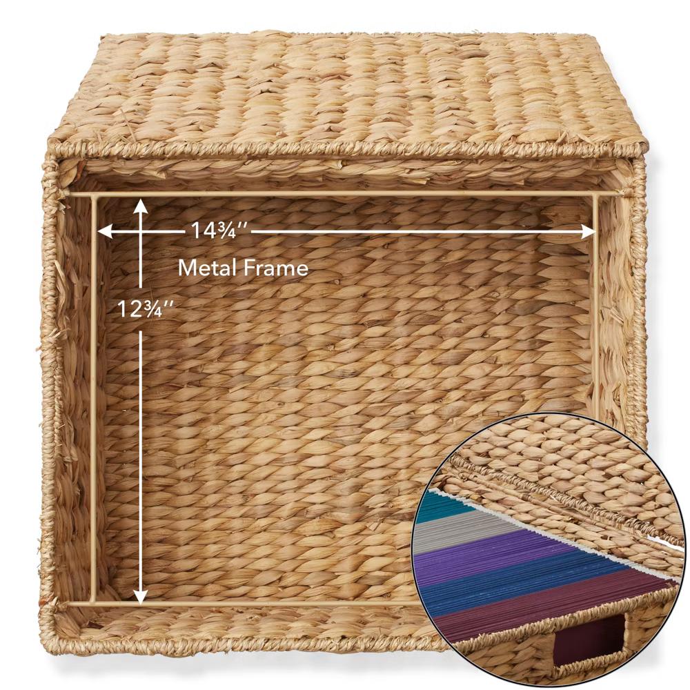 Casafield Rolling Filing Cabinet - Water Hyacinth Hanging File Folder Organizer on Wheels, Home Office Storage - Image 20