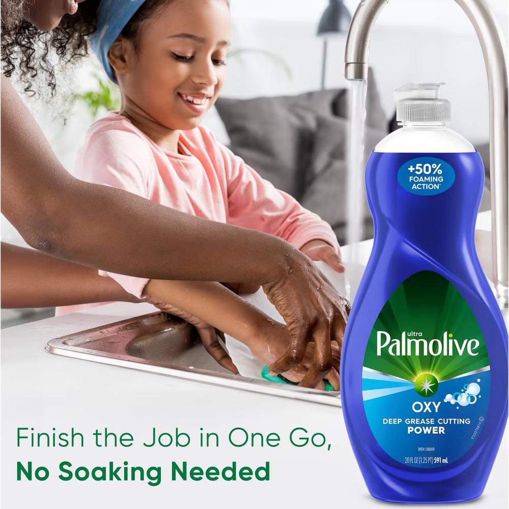 Palmolive Fresh Ultra Oxy Liquid Dish Soaps - 20 fl oz: Cleaner, Removes Grease, For Food Preparation Surfaces - Image 8